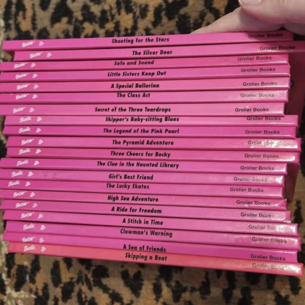 20 Vintage Barbie Books